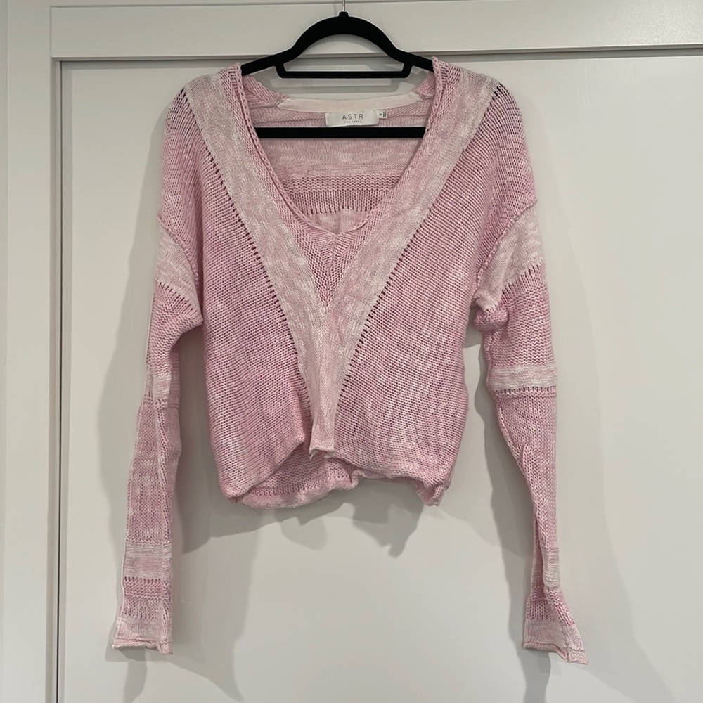 ASTR the label cropped knit sweater